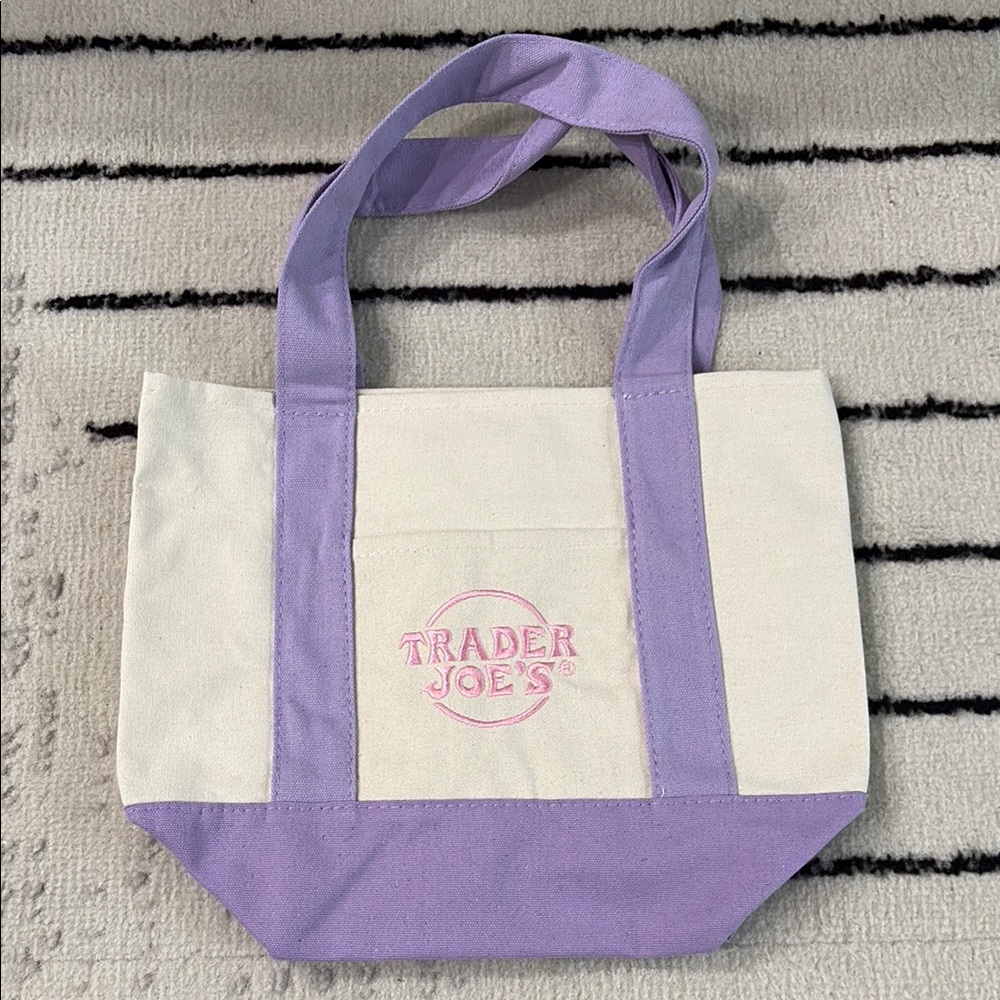 Trader Joes Mini Pastel Tote